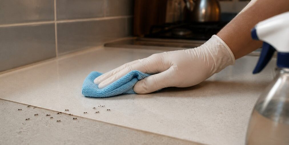 How to Clean Kitchen Surfaces to Remove Ant Pheromones