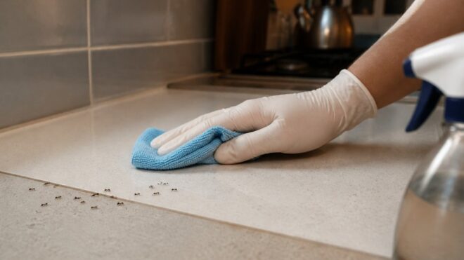 How to Clean Kitchen Surfaces to Remove Ant Pheromones