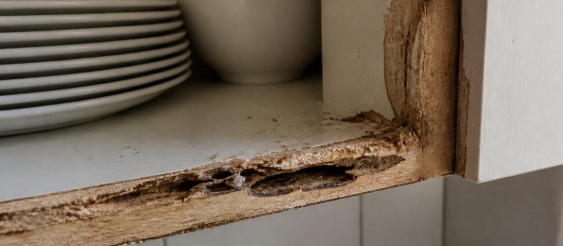7 Signs of Carpenter Ant Damage in Kitchen Cabinets